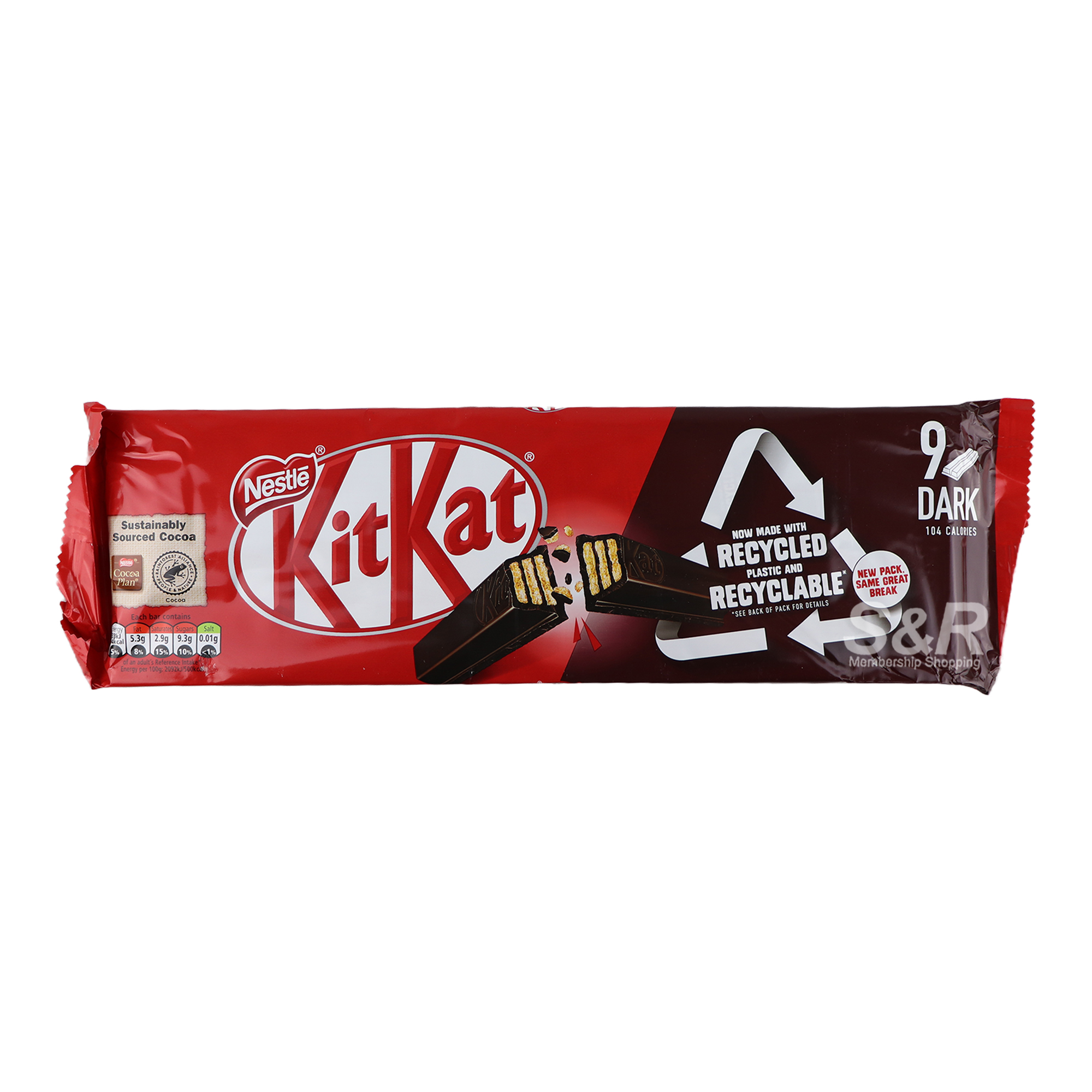 Nestle Kitkat Dark Chocolate 9 bars x 20.7g Nestle Kitkat Dark Chocolate 9 bars x 20.7g
